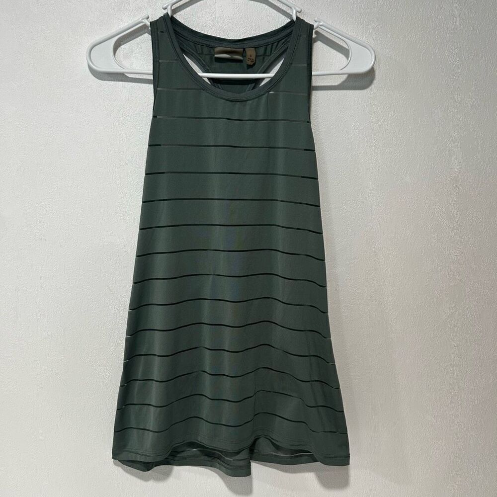 Athleta Striped Racerback Tank Top | Size Small